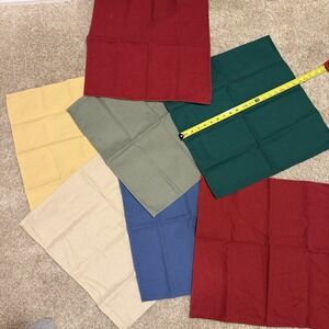 Longaberger 19x19 in Solid Cotton Cloth Napkin Square (7)